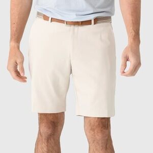 NWT Peter Millar Crown Sport Men’s Salem Performance Shorts size 36 stone cream